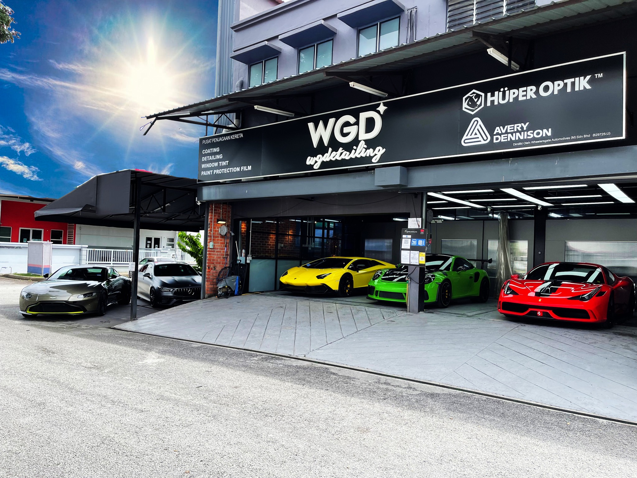 WG Detailing Kota Damansara workshop frontage and detailing bays