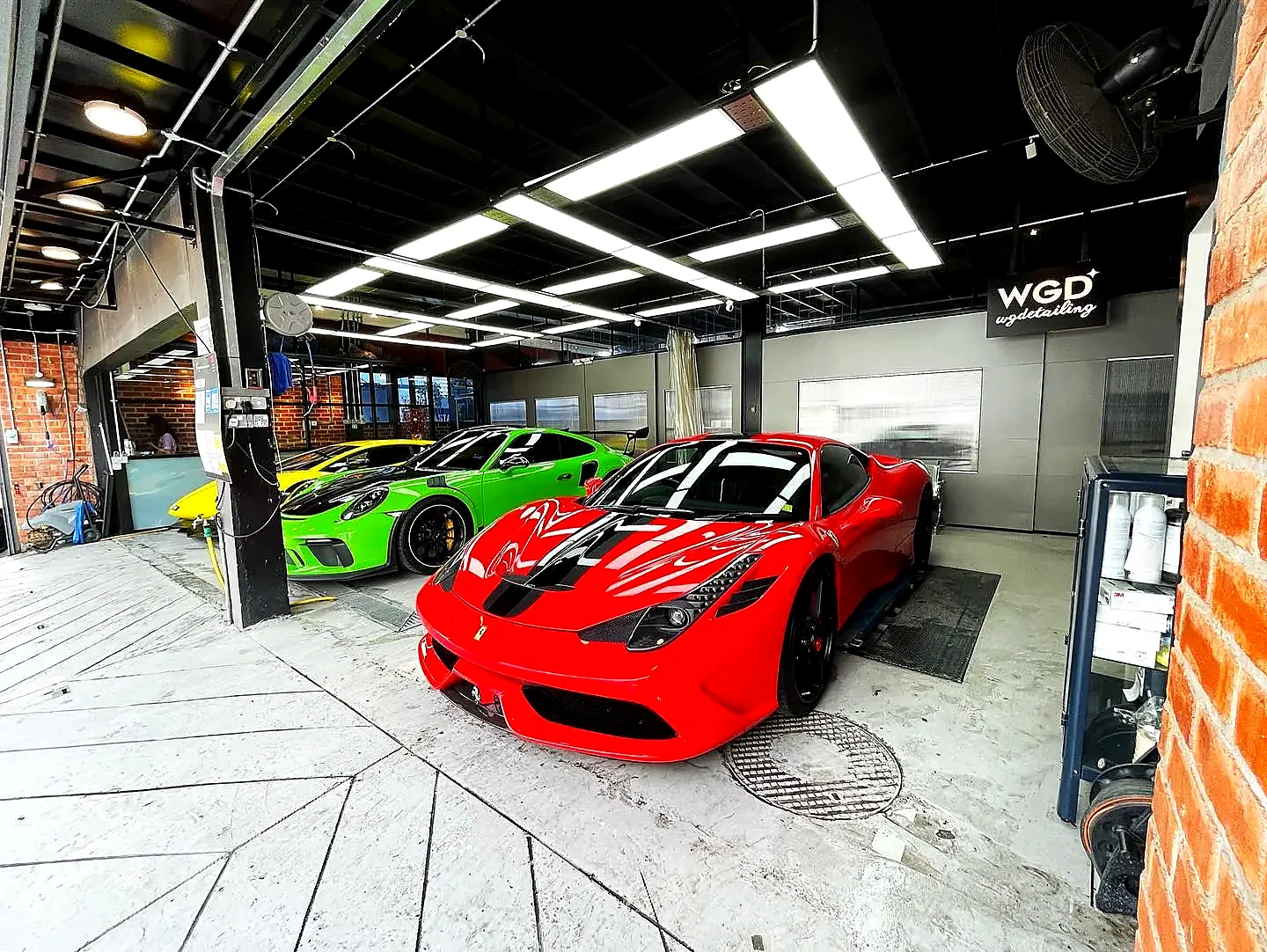 Cars inside the WG Detailing Kota Damansara workshop